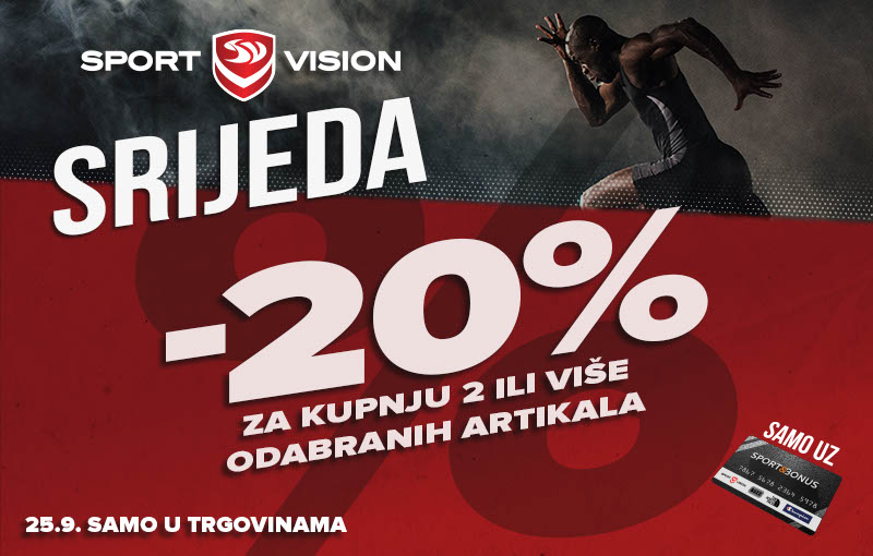 Stigla je još jedna Sport Vision Srijeda s ludim popustima!